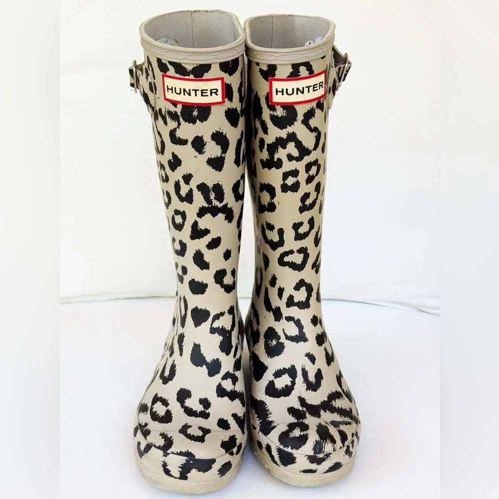 Girls Cheetah Hunter Boots
